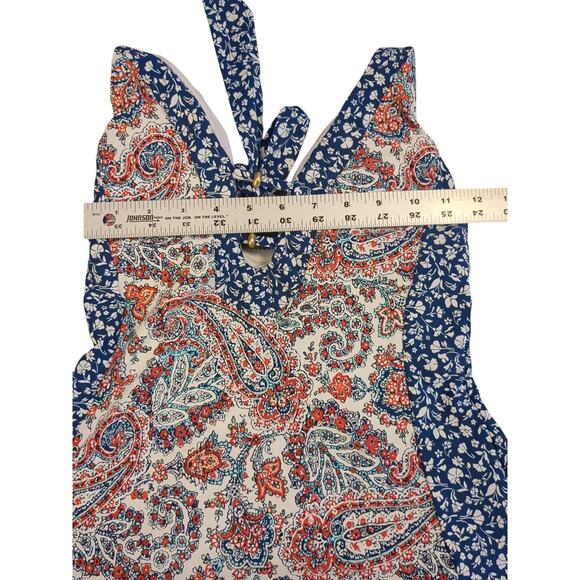 Lucky Brand Swimsuit Womens Size Small? Tankini Top Multicolor Adjustable Straps - Picture 3 of 5